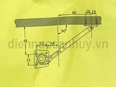 Thanh chống cánh tủ bếp vế phải