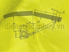 Thanh chống cánh tủ bếp vế trái