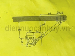 Thanh chống cánh tủ bếp vế trái