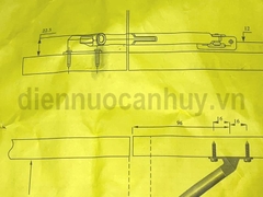 Thanh chống cánh tủ bếp vế trái