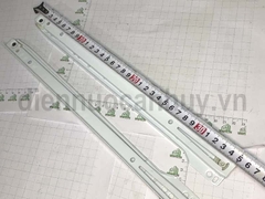 Thanh ray trượt đơn sắt sơn tĩnh điện trắng dài 35 cm