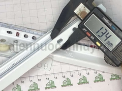 Thanh ray trượt đơn sắt sơn tĩnh điện trắng dài 35 cm