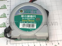 Thước cuộn mini Berrylion 070120519 (5m x 19mm). Thước rút thép thiết kế siêu nhỏ gọn, cầm vừa tay, kéo mượt