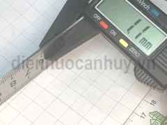 Thước lá 2 mặt Berrylion (inch và milimet) dài 1m thép không rỉ