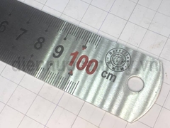 Thước lá 2 mặt Berrylion (inch và milimet) dài 1m thép không rỉ