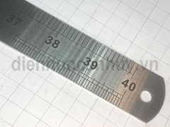 Thước lá 2 mặt Berrylion (inch và milimet) dài 1m thép không rỉ