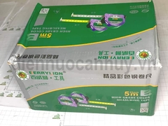 Thước rút Berrylion 5m bản rộng 25mm mã 070705252. Thước dây thép xây dựng vỏ bóng cao cấp, chống va đập, lò xo cực bền