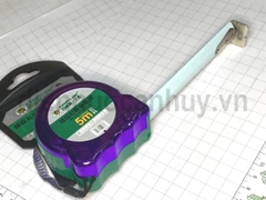 Thước rút Berrylion 5m bản rộng 25mm mã 070705252. Thước dây thép xây dựng vỏ bóng cao cấp, chống va đập, lò xo cực bền