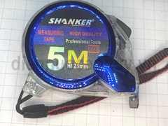 Thước rút tự hãm Shanker 5M (Bản rộng 25mm) - Công nghệ Đức (Vỏ trong suốt, tự khóa) - có mặt phong thủy