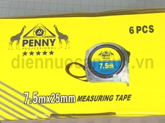 Thước rút penny 2 mặt mầu trong suốt dài 7.5m