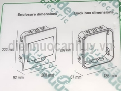 Tủ điện nhựa âm tường Easy 9 Schneider EZ9E108S2F chứa 8 át đơn