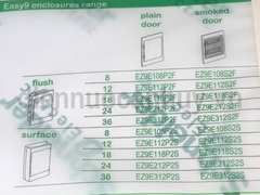 Tủ điện nhựa âm tường Easy 9 Schneider EZ9E108S2F chứa 8 át đơn