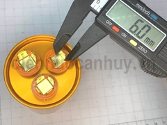 Tụ điều hòa 3 chân 25+1.5uf TPMAX xịn vỏ vàng hộp đỏ