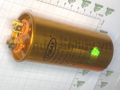 Tụ điều hòa 2 chân 45uf TPMAX xịn vỏ vàng hộp đỏ