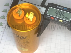 Tụ điều hòa 2 chân 45uf TPMAX xịn vỏ vàng hộp đỏ