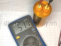 Tụ điều hòa 2 chân 50uf TPMAX xịn vỏ vàng hộp đỏ
