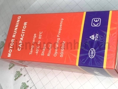 Tụ điều hòa 2 chân 50uf TPMAX xịn vỏ vàng hộp đỏ