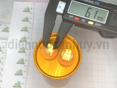 Tụ điều hòa 2 chân 50uf TPMAX xịn vỏ vàng hộp đỏ