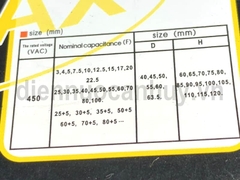Tụ điều hòa 3 chân 60+5uF TPMAX