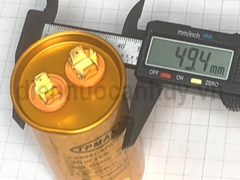Tụ điều hòa 2 chân xịn TPMAX 35uf vỏ vàng hộp đỏ