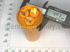 Tụ điều hòa 3 chân 40+1.5uf TPMAX xịn vỏ vàng hộp đỏ