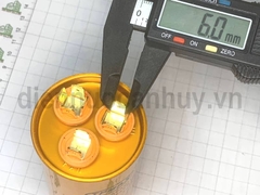 Tụ điều hòa 3 chân 40+2.5uf TPMAX xịn vỏ vàng hộp đỏ