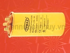 Tụ điều hòa 3 chân 40+2.5uf TPMAX xịn vỏ vàng hộp đỏ