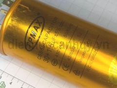 Tụ điều hòa 3 chân xịn TPMAX 30+1.5uf vỏ vàng hộp đỏ