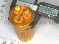 Tụ điều hòa 3 chân xịn TPMAX 30+1.5uf vỏ vàng hộp đỏ