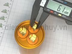 Tụ điều hòa 3 chân xịn TPMAX 30+1.5uf vỏ vàng hộp đỏ