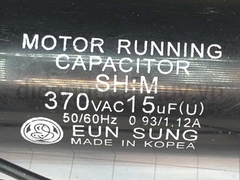 Tụ máy bơm 15 uf đen nhỏ 370V