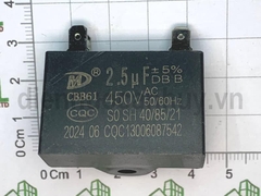 Tụ quạt rắc cắm 2.5 uf thường