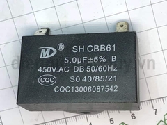 Tụ quạt rắc cắm 5.0 uf thường