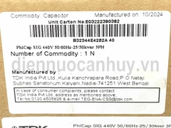 Tụ bù khô 3x137.5uF 25kvar MKP440-D-25.0 B32344E4252A040 Epcos