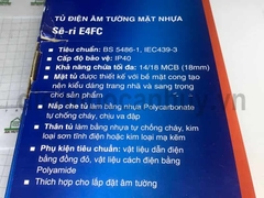 Tủ điện âm tường Sino E4FC14/18L