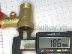 Van 1 chiều bình nóng lạnh đồng 0.8Mpa DN15 ren 1/2inch (20mm)