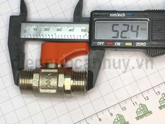 Van bi đồng 2 đầu ren ngoài Anna DN15