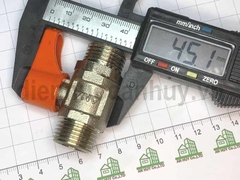 Van bi đồng 2 đầu ren ngoài Anna DN15