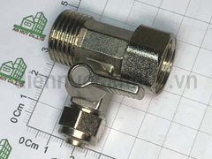 Van rắc co inox cấp nước máy lọc ống 10