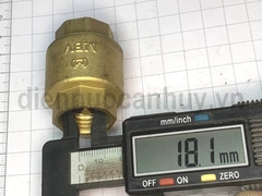 Van 1 chiều lò xo đồng MBV PN10 ống DN15 ren 1/2inch (20mm)