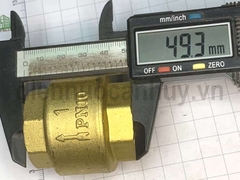 Van 1 chiều lò xo đồng MBV PN10 ống DN25 ren 1 inch (32mm)