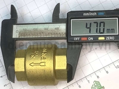 Van 1 chiều lò xo đồng MBV PN10 ống DN20 ren 3/4inch (25mm)