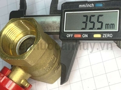 Van bi đồng tay lơ đỏ MIHA PN16 ống DN20 ren trong 3/4inch (25mm)