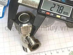 Van chia nước 2 ngả inox 304 ren 20mm (1/2 inch) có khóa