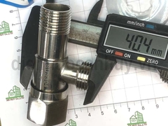 Van chia nước 2 ngả inox 304 ren 20mm (1/2 inch) có khóa