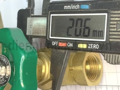 Van cửa đồng MIHA PN16 ống DN15 ren 1/2inch (20mm)