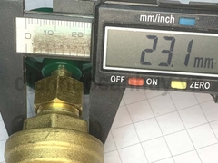 Van cửa đồng MIHA PN16 ống DN20 ren 3/4inch (25mm)
