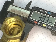 Van cửa đồng MIHA PN16 ống DN25 ren 1 inch (32mm)