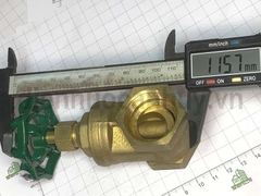 Van cửa đồng MIHA PN16 ống DN25 ren 1 inch (32mm)