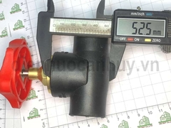 Van cửa PPR UV Vesbo D25 đen mở 100%